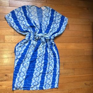 Sexy silk caftan dress from Anthro